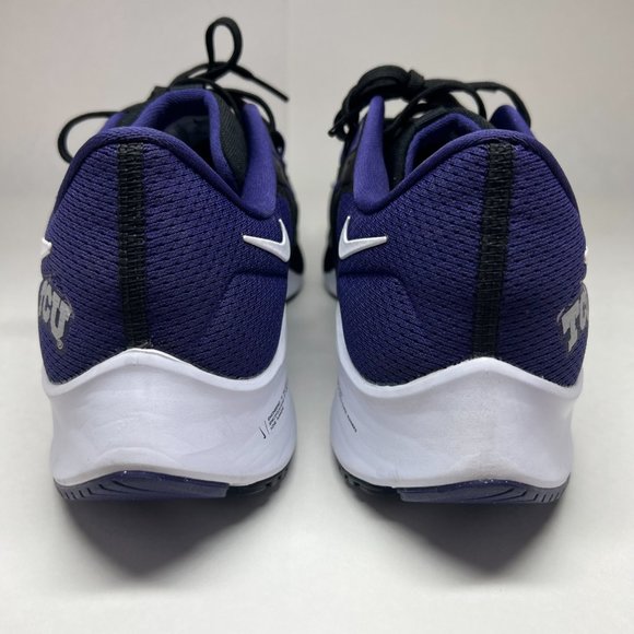 Nike TCU Horned Frogs Air Zoom Pegasus 38 Running Shoe DJ0855-001 - Picture 4 of 5